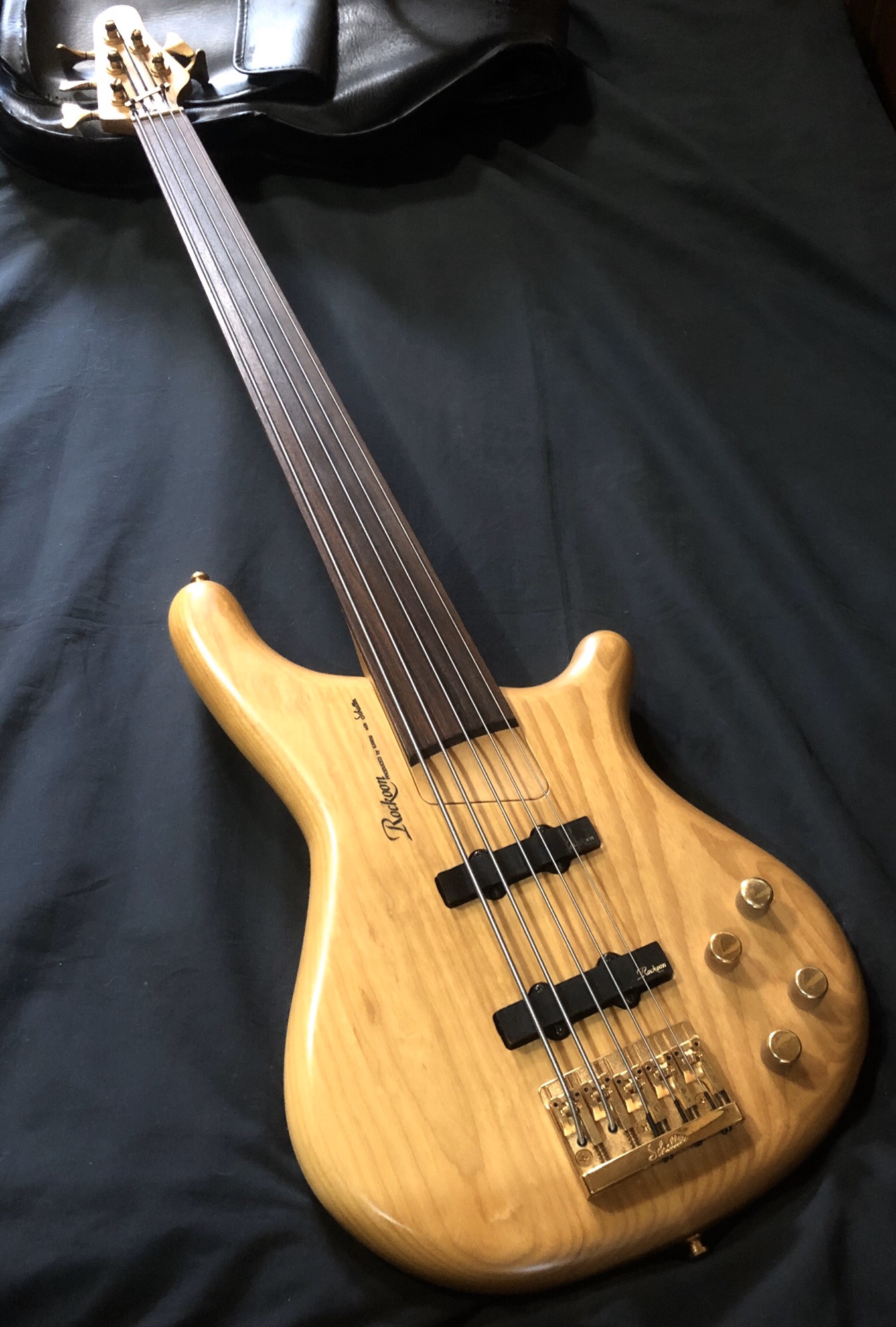 1989 Rockoon by Kawai RB-855 Fretless 5-String Bass / Ash 〜 SOLD 