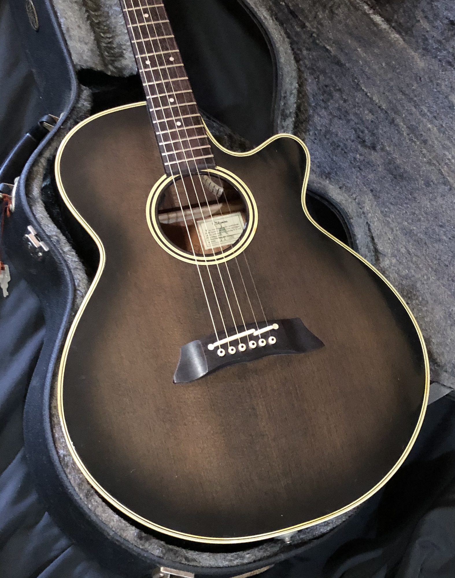 1990 TAKAMINE PT-106 Gray Black Sunburst 〜 Near Mint / SOLD