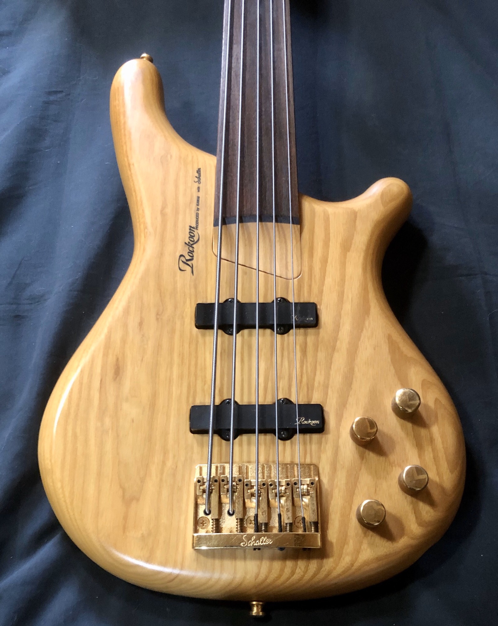 1989 Rockoon by Kawai RB-855 Fretless 5-String Bass / Ash 〜 SOLD