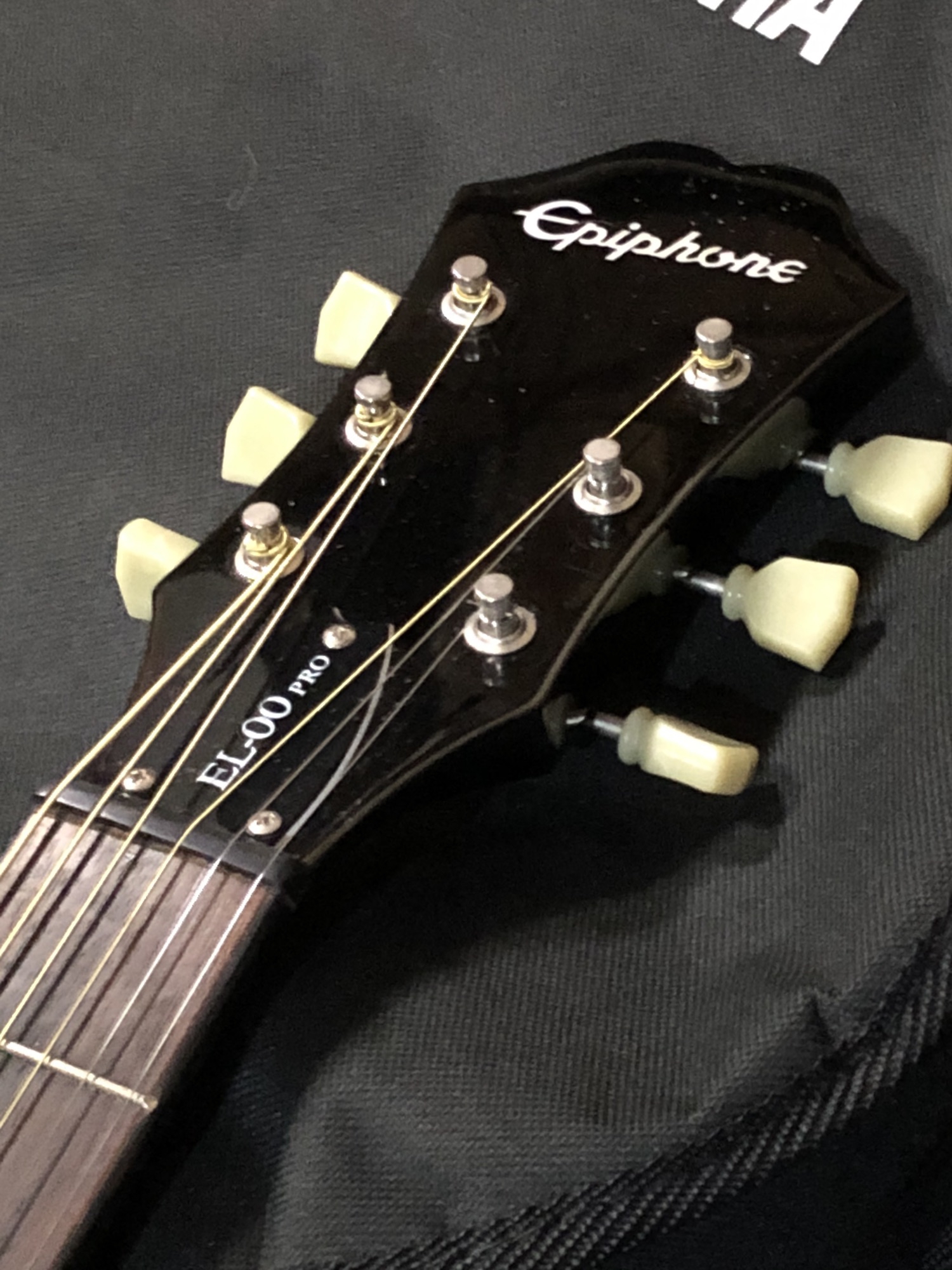 2016 Epiphone EL-00 Pro Limited Edition〜Ebony Black with fishman Pickup /  SOLD | High Hopes Guitar's