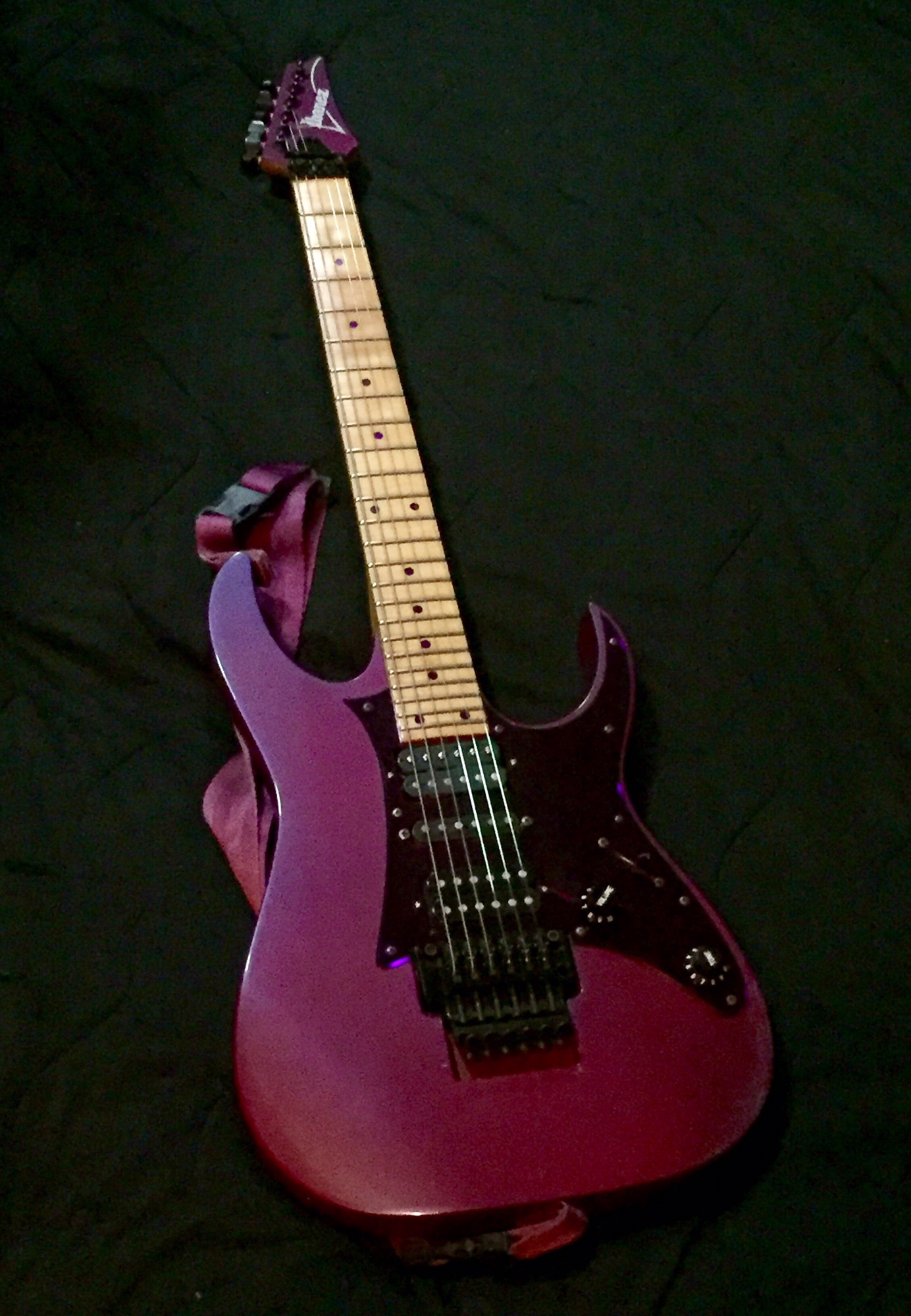 1991 Ibanez RG 550 Purple Neon Original Issue / Pickups Mod SOLD