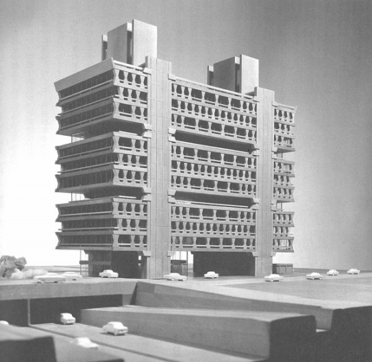 丹下健三の東京計画1960の「電通テック本社ビル」 | 建築が日々にある 