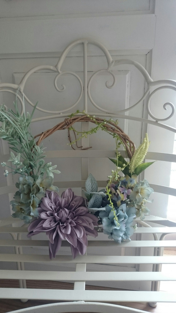 ハーフリースとリースブーケのレッスン Atelier Nuage