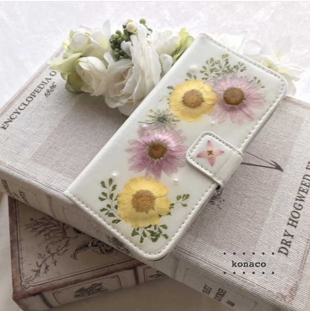 押し花と押しフルーツで作るレジンスマホケース オンラインレッスンモニター様募集 Konaco