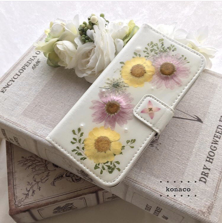 押し花と押しフルーツで作るレジンスマホケース オンラインレッスンモニター様募集 Konaco