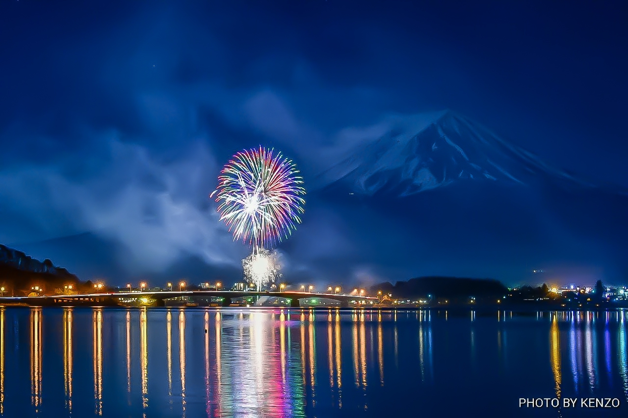 冬花火 Nishikawa Summer Festival: 5,000 large flowers lighting up
