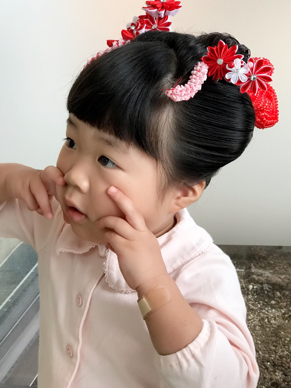 七五三で日本髪 3歳 Biquette Hair 七五三で日本髪 3歳 Biquette Hair