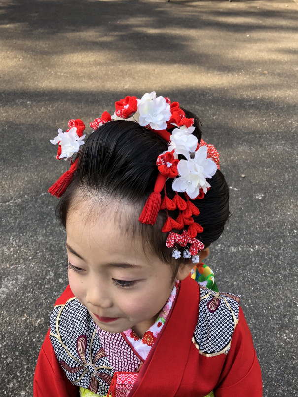 七五三 日本髪 着物スタイル 美粧笹屋