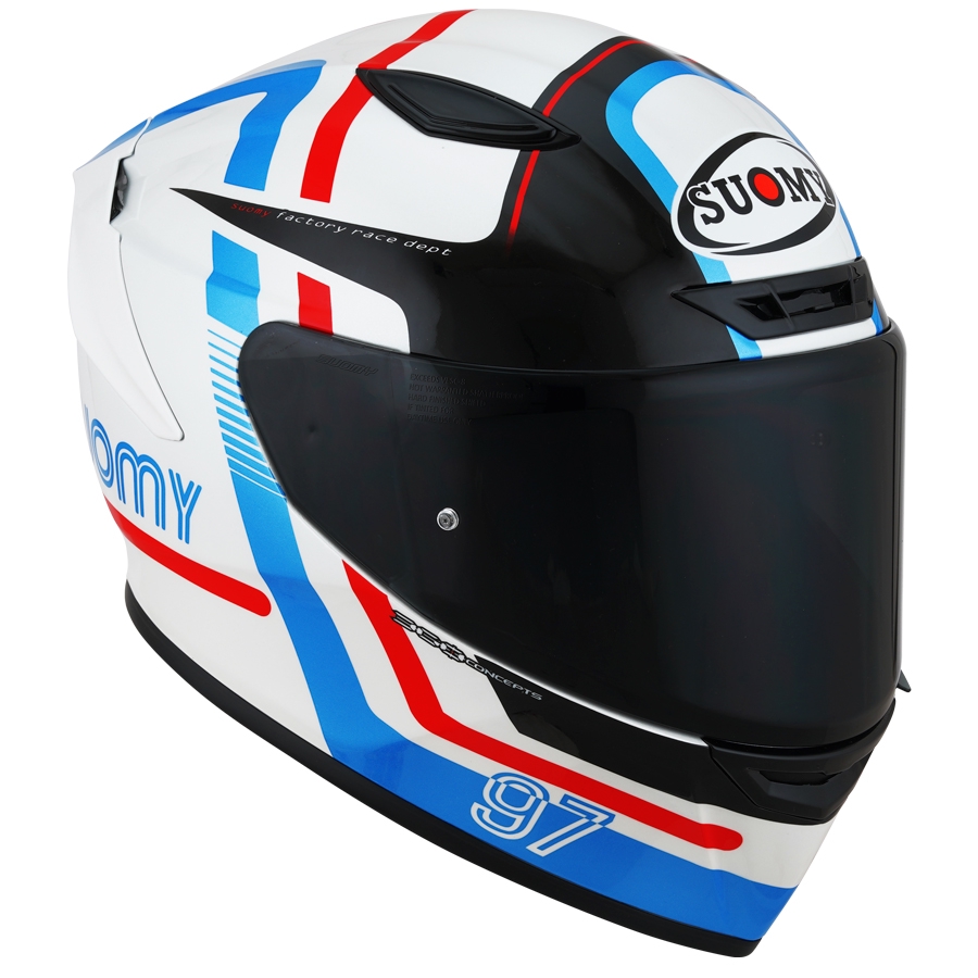 SST10001 SUOMY TRACK-1 NINETY SEVEN ナインティセブン WH/RD SGマーク 公道走行OK | SUOMY  HELMETS JAPAN