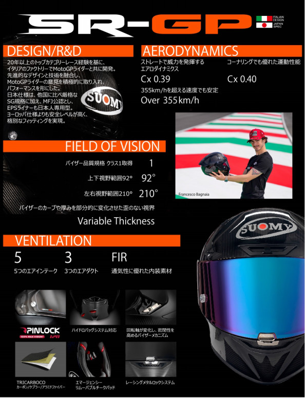 SR-GP | SUOMY HELMETS JAPAN