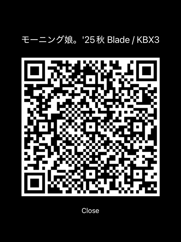 キンブレ 画像添付 モーニング娘。'25 キンブレ色設定QRコード | Just a blue