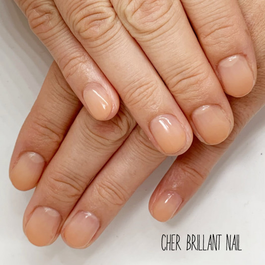 シンプルカラーグラデーションネイル Cher Brillant Nail シェルブリアンネイル