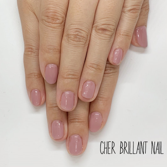 チュルンネイル ナチュラルピンクネイル Cher Brillant Nail シェルブリアンネイル