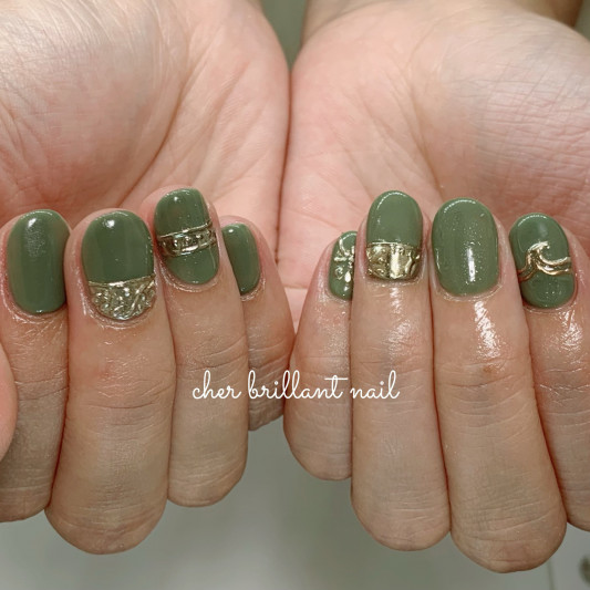 ハワイアンジュエリーネイル Cher Brillant Nail シェルブリアンネイル