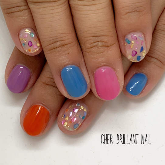カラフルネイル ポップネイル Cher Brillant Nail