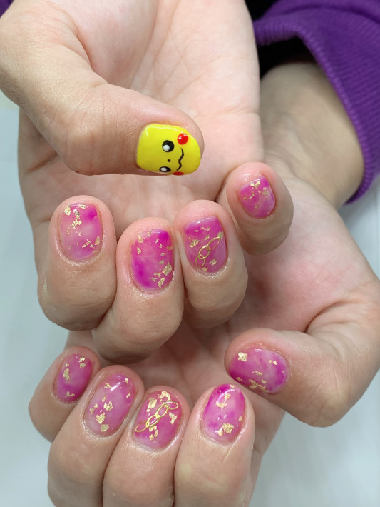 ピカチュウネイル Cher Brillant Nail シェルブリアンネイル