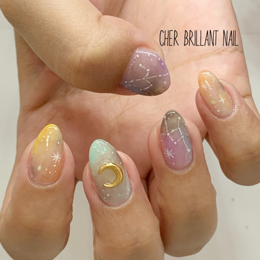 星座ネイル Cher Brillant Nail シェルブリアンネイル