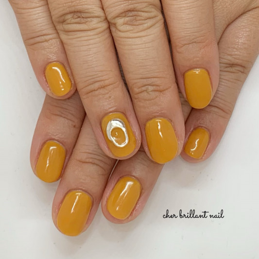 マスタードカラーネイル Cher Brillant Nail シェルブリアンネイル