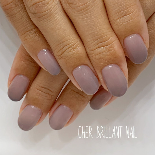 薄らベース カラーグラデ Cher Brillant Nail シェルブリアンネイル