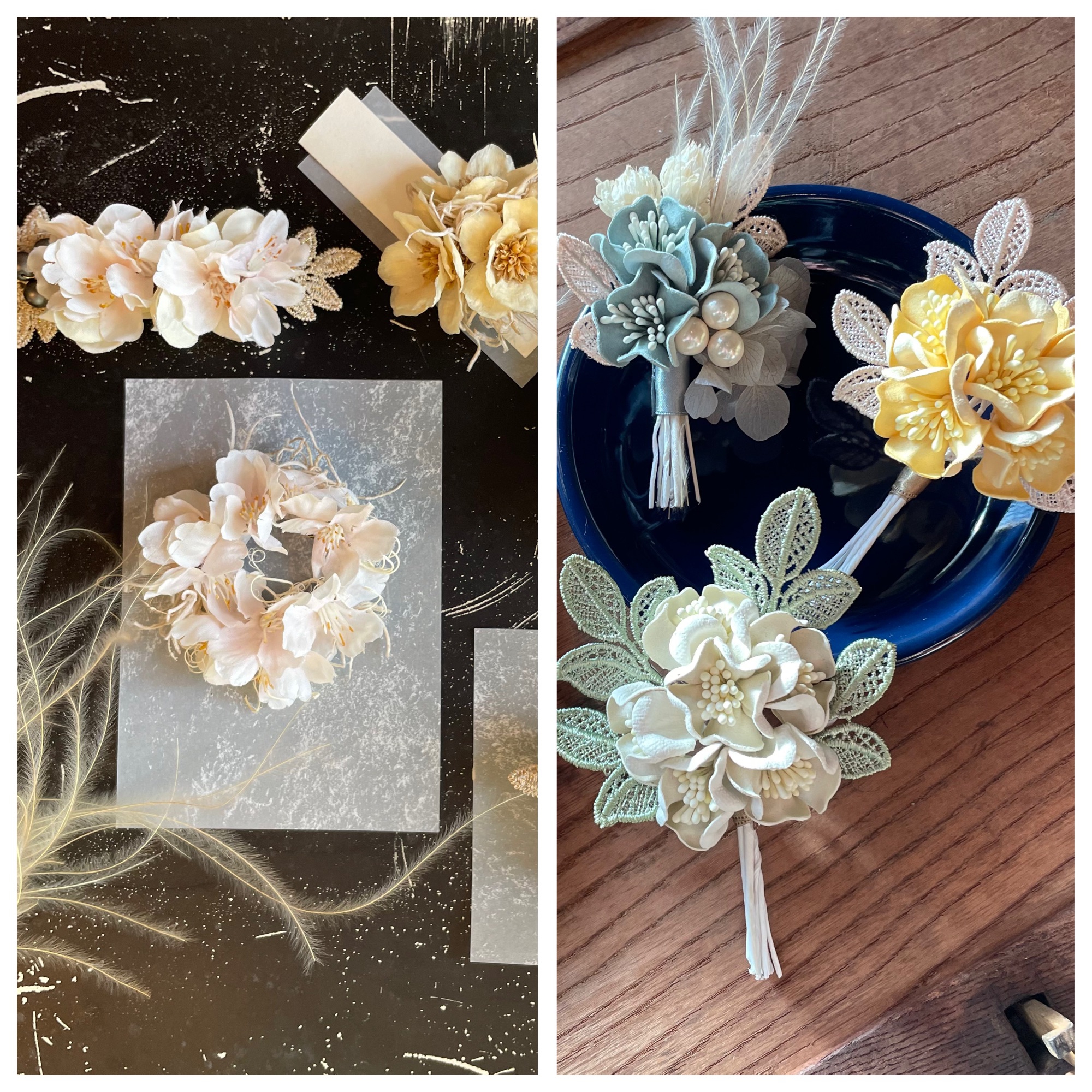 natural corsageドライフラワーコサージュ入学式卒業式 オーダー