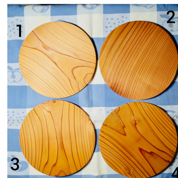 木のお皿 水に強い杉を使い アマニオイル仕上でナチュラル 重さ50グラムと非常に軽い 樹々 Kiki