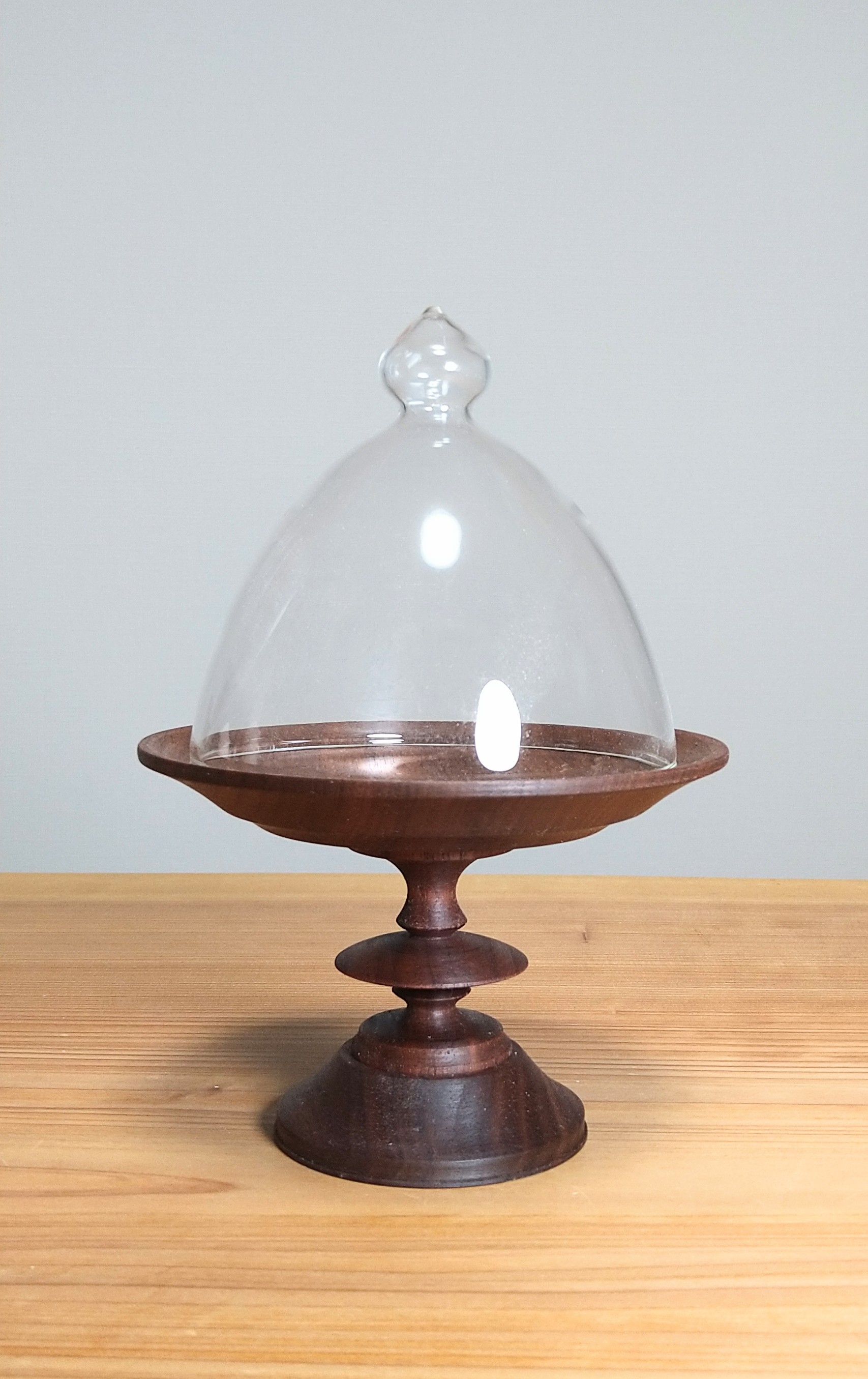 新作 コンポート ガラスドームをのせました | 北欧テイストな木のお店