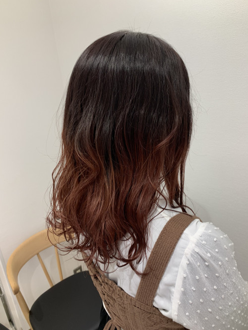 流行のグラデーションカラーって 美容室 Ash都立大学 ブログ