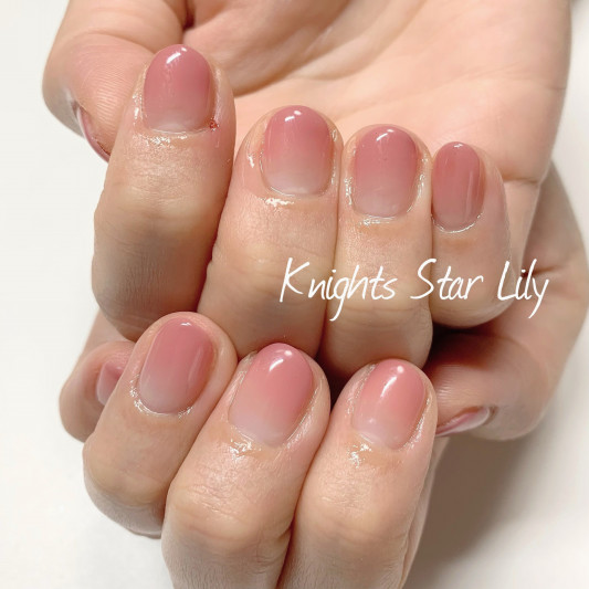 肌馴染み抜群なダスティピンクのオフィスネイル 名古屋 緑区 天白区 Nail Salon Knights Star Lily ネイルサロン ナイトスターリリー