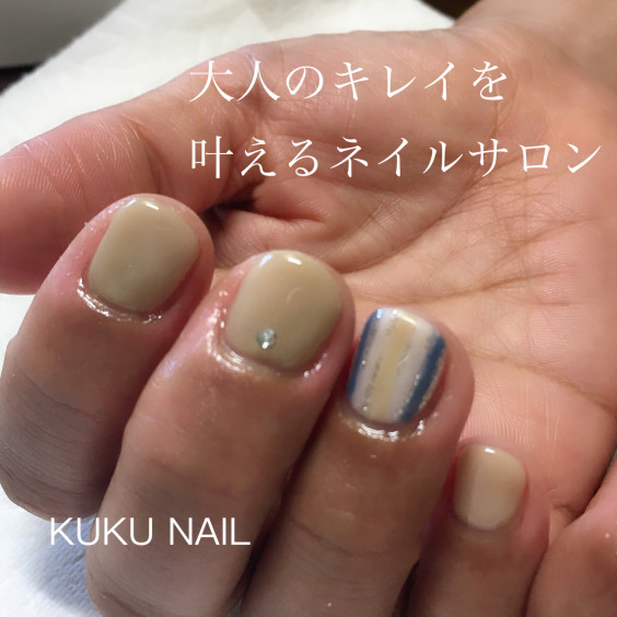 お客様ネイル 夏秋カラーネイル Kuku Nail Private Salon Mitaka