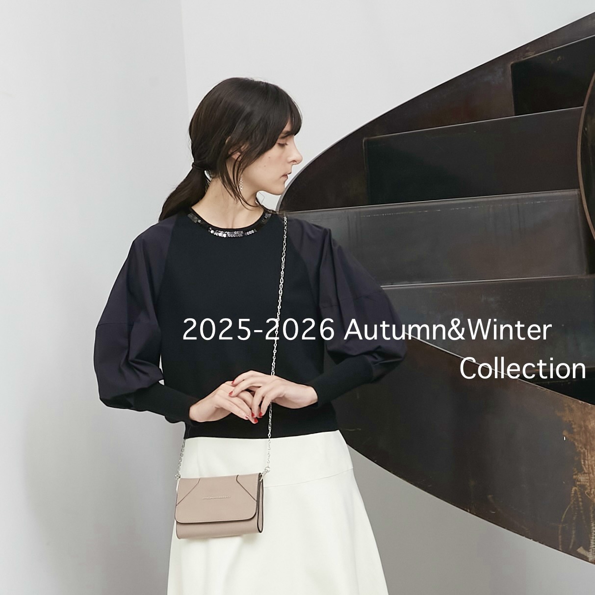 DiDi Guranjie ディディ　グランジェ　配色ライン　ツイードニット38 DiDi Guranjie（ディディ・グランジェ）】 秋物商品をオンライン