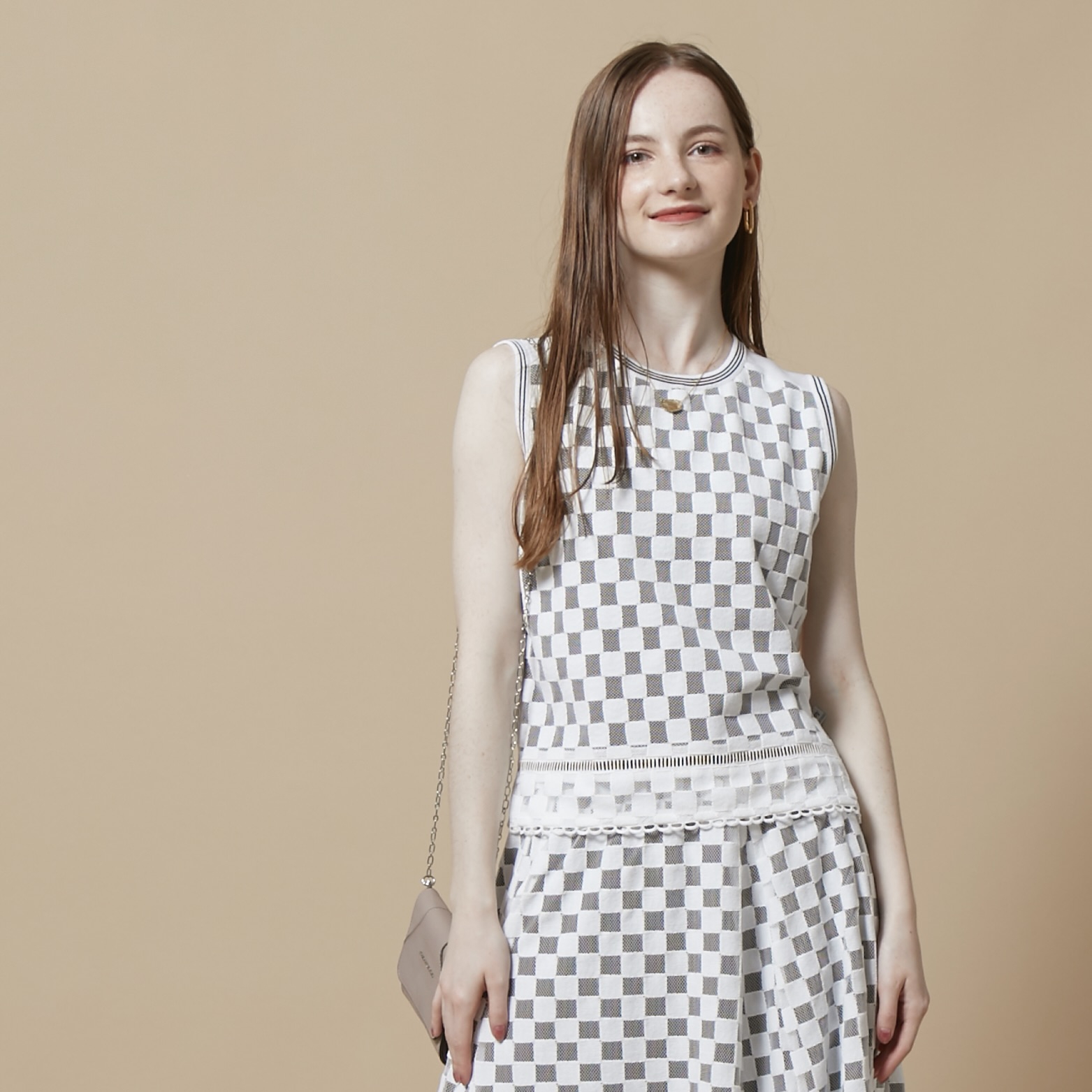 DiDi Guranjie ディディ　グランジェ　配色ライン　ツイードニット38 DiDi Guranjie（ディディ・グランジェ）】 秋物商品をオンライン