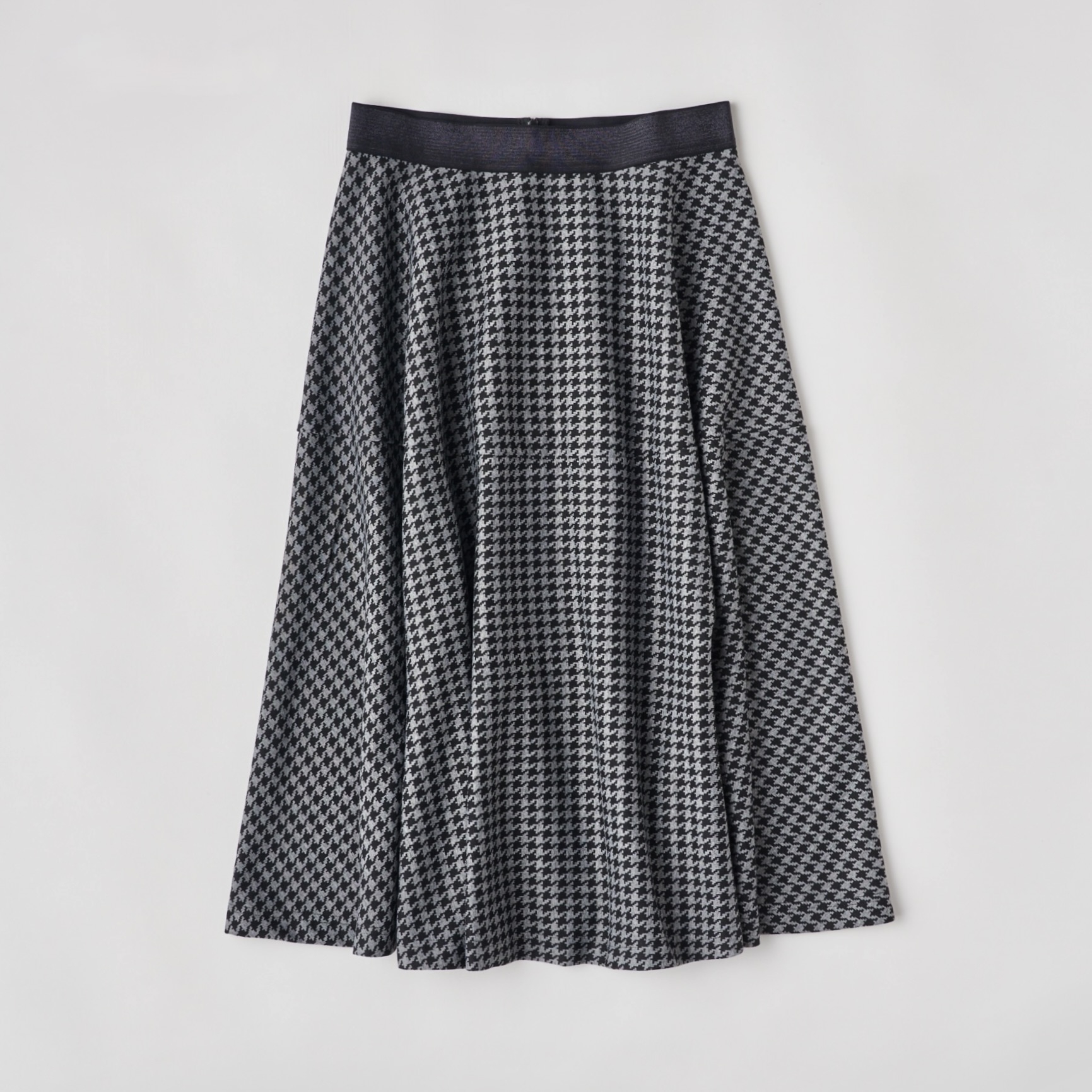 DiDi Guranjie 千鳥柄フレアスカート（グレー×黒） | DiDi Guranjie