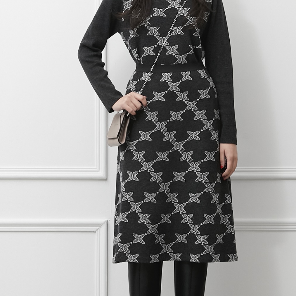 DiDi Guranjie ディディ　グランジェ　配色ライン　ツイードニット38 32b865a60daeffe2f83e8adc0958f1