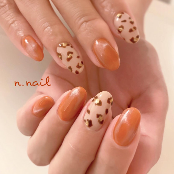 秋ネイル テラコッタ N Nail