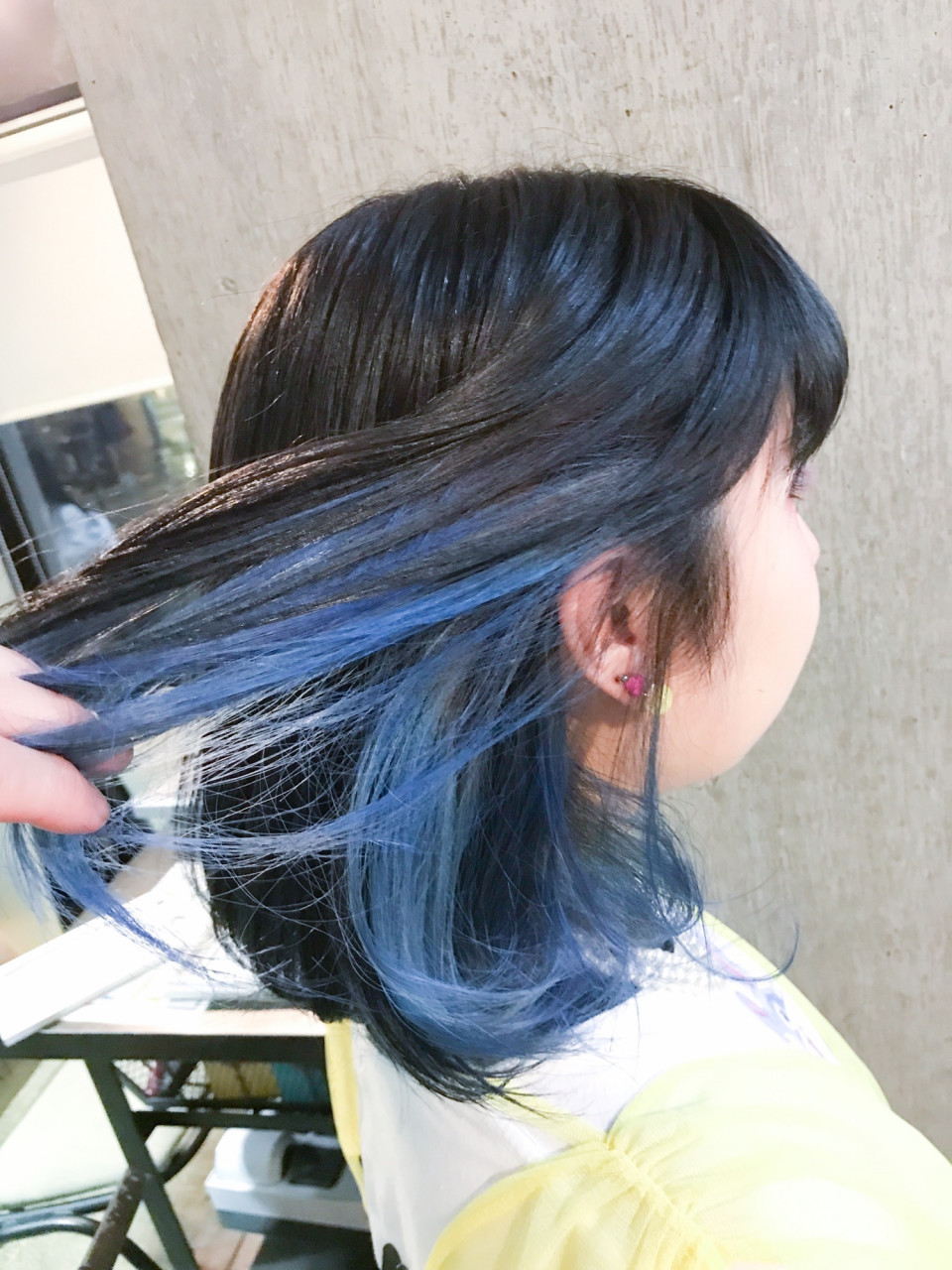 ひときわ目立つスカイブルーインナーカラー Tatsuya ｓ Hair Style Collection