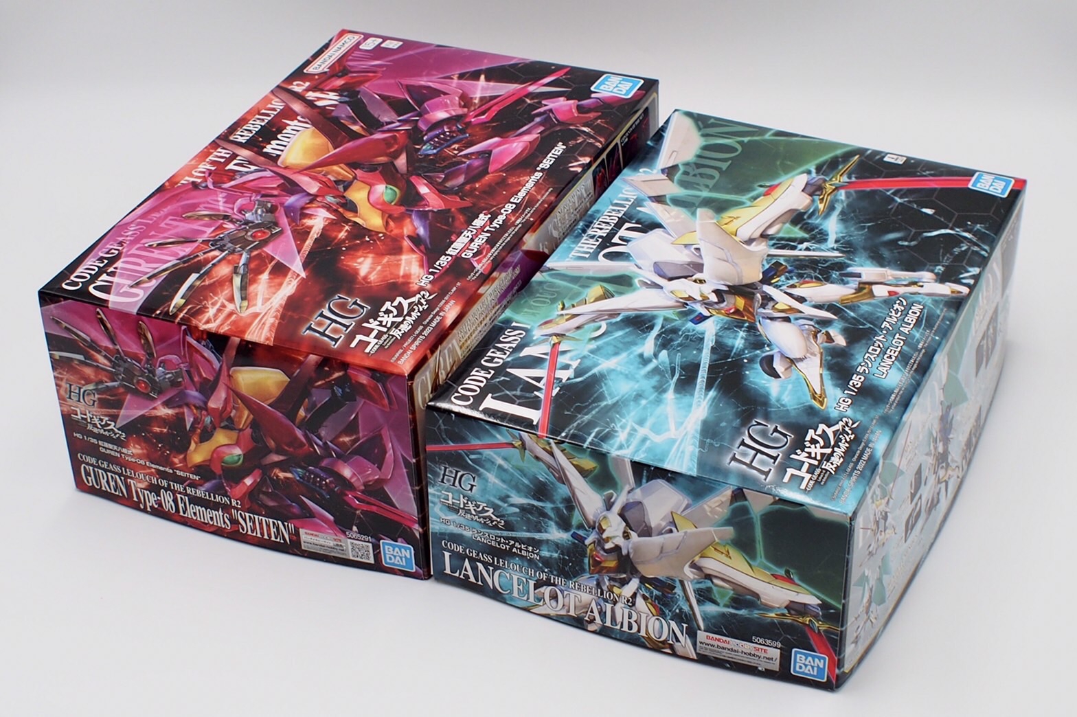 hg コードギアスセット ガウェイン、ランスロット•アルビオン、紅蓮