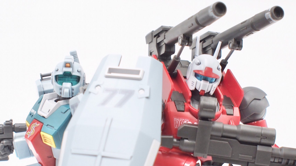 HG ジム（スレッガー搭乗機）& ガンキャノン（ククルス・ドアンの島 