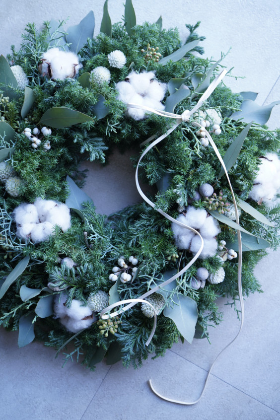 クリスマスリース ワークショップ In Jasmine Atelier Rique