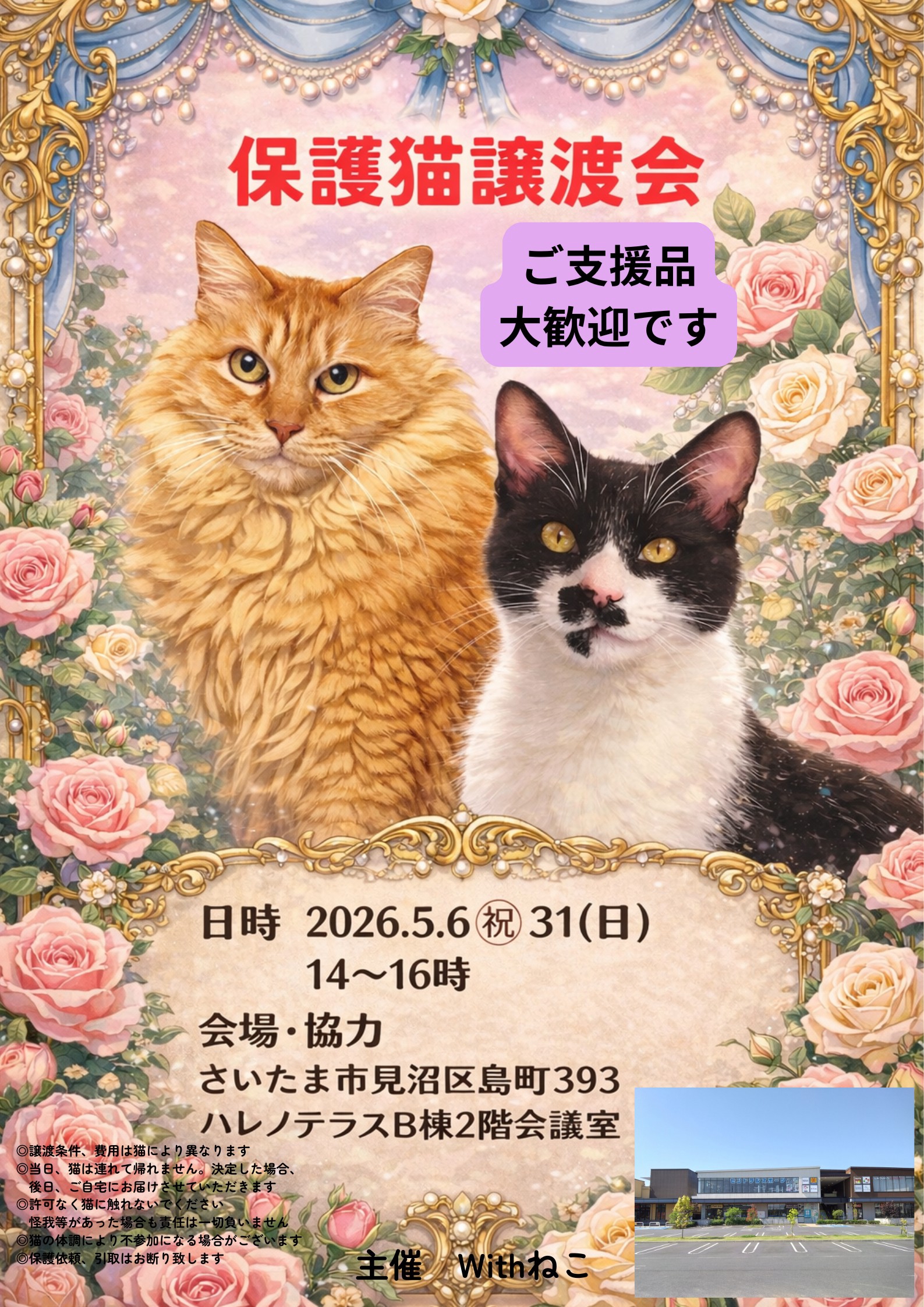 花と猫(〜6/15) Withねこ