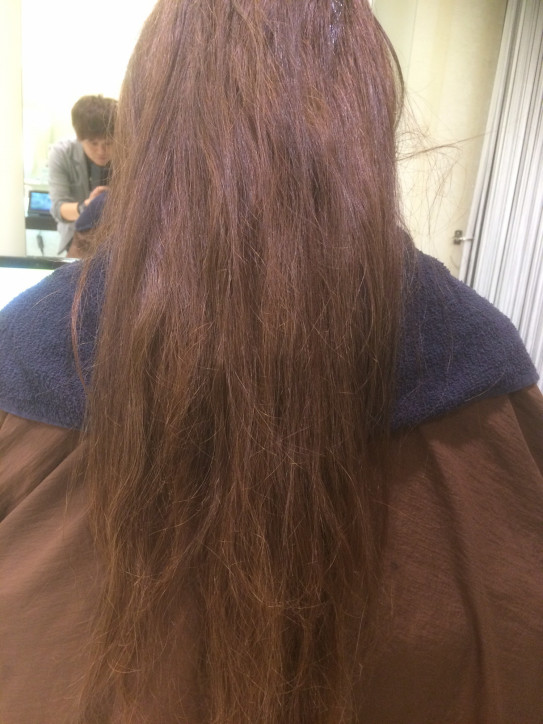 スーパーロングヘアー パーマでまとまりやすく 髪質改善 儀間宏樹の美容師日記 沖縄風サロン Reir レイール