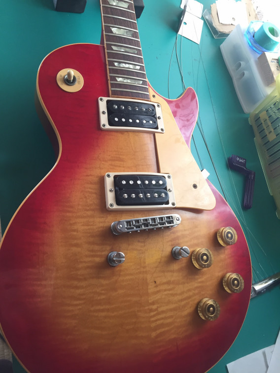A様 70's Gibson Les Paul フレットナット交換  Guitar Shop FOOLS GOLD