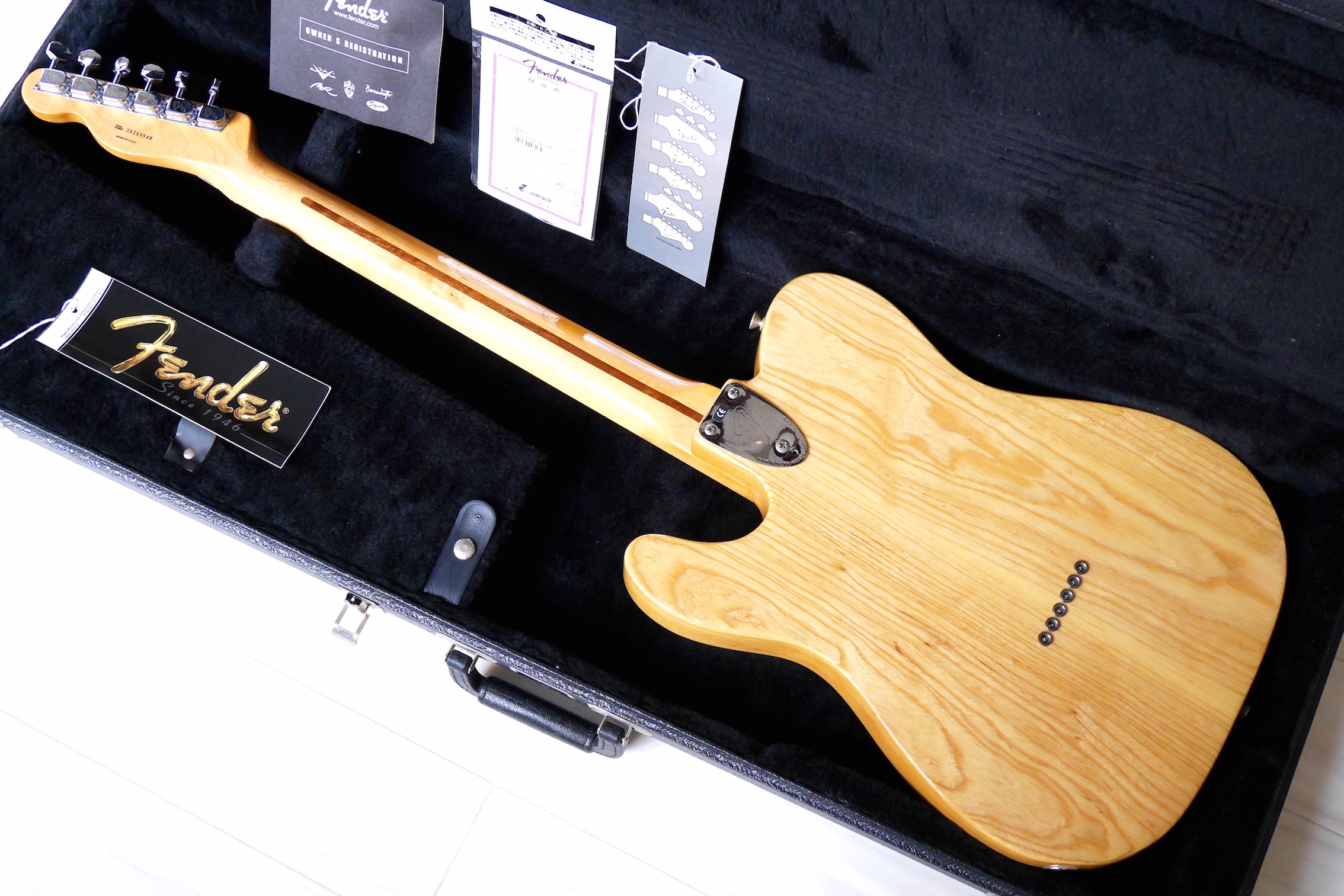 Fender ギター テレキャスター シンライン 原宿限定 ゴールドパーツ Fender Custom Shop 2024 Limited P-90 Korina Telecaster