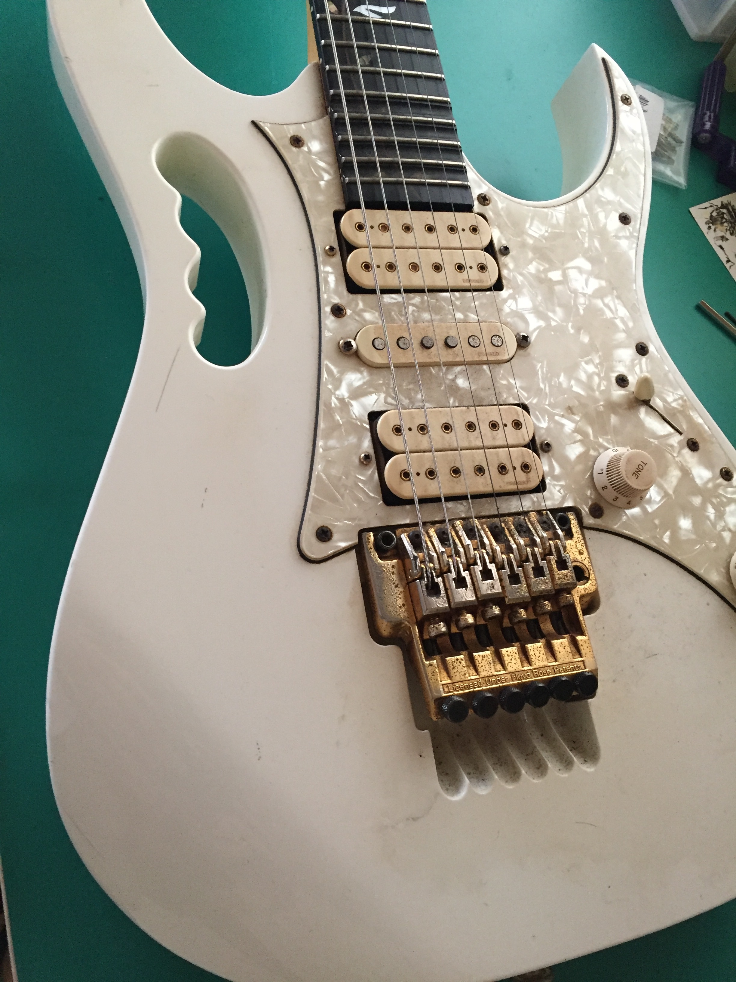 O様 Ibanez JEM7V フレット交換 | Guitar Shop FOOLS GOLD