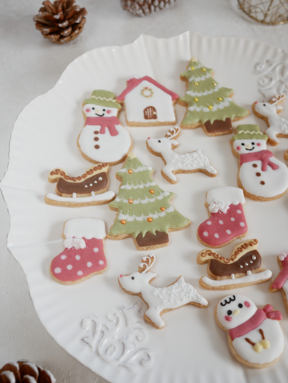 クリスマスヴィーガンアイシングクッキー 素材にこだわるお菓子作り Hanacotoba