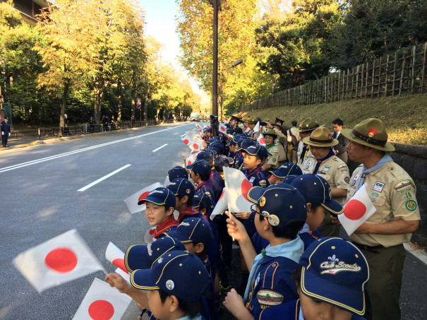 カブ隊 天皇陛下 祝賀パレード ボーイスカウト町田第13団 公式