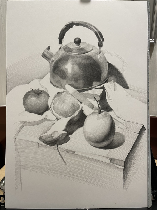 AZUMAs式デッサンで静物画を鉛筆精密描写 | 大阪 絵画教室 AZUMAs 