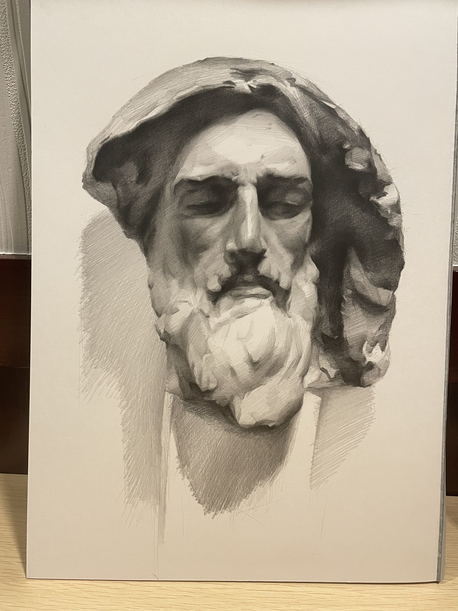 AZUMAs式デッサンで銅像を描く | 大阪 絵画教室 AZUMAs (デッサン教室