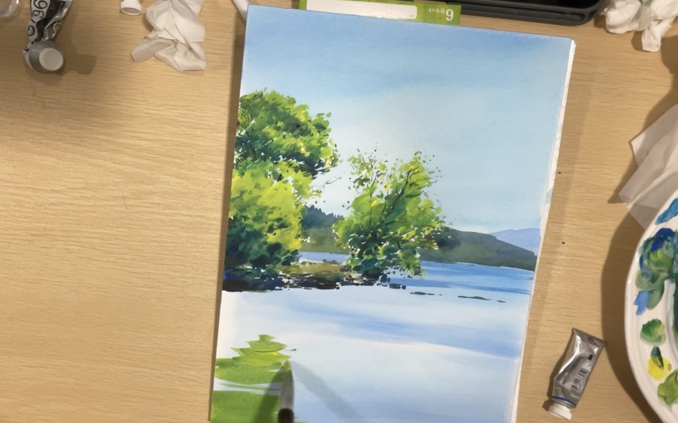 AZUMAs式水彩画で風景画を描く | 大阪 絵画教室 AZUMAs (デッサン教室