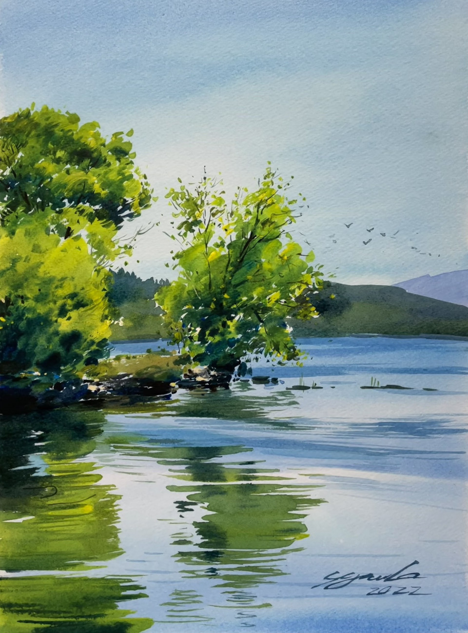 AZUMAs式水彩画で風景画を描く | 大阪 絵画教室 AZUMAs (デッサン教室  