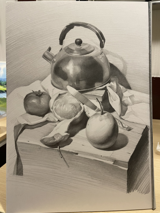 AZUMAs式デッサンで静物画を鉛筆精密描写 | 大阪 絵画教室 AZUMAs 